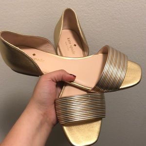 Kate Spade Gold Sandals